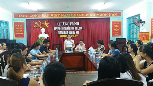 Trường mầm non Hoa Mai tổ chức họp phụ huynh đầu năm học 2017-2018